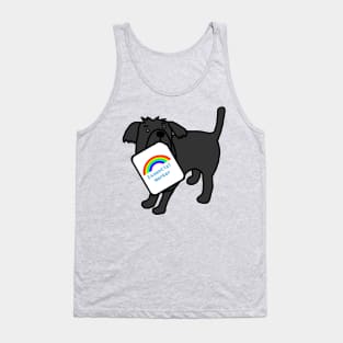 Dog with Essential Worker Rainbow Sign Tank Top